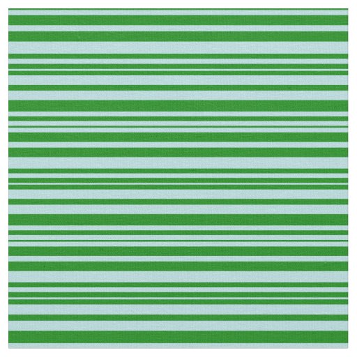 Powder Blue and Green Colored Stripes Fabric