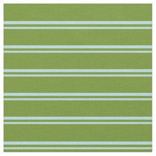 Powder Blue and Green Colored Stripes Fabric