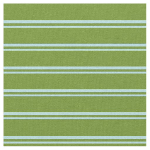 Powder Blue and Green Colored Stripes Fabric