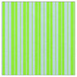 [ Thumbnail: Powder Blue and Green Pattern of Stripes Fabric ]
