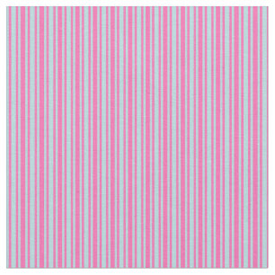 Powder Blue and Hot Pink Colored Lines Fabric