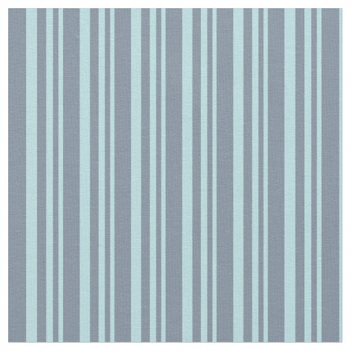 Powder Blue and Light Slate Gray Stripes Fabric