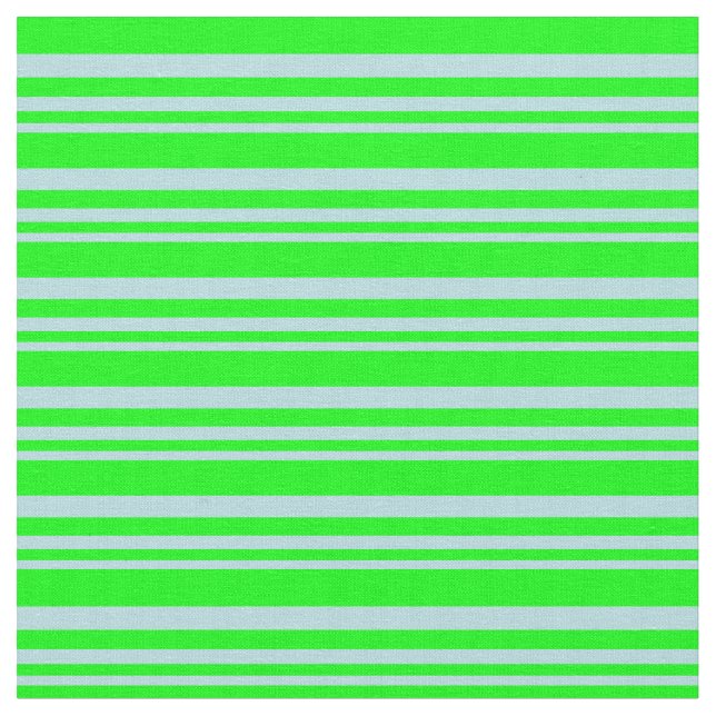 Powder Blue and Lime Colored Pattern Fabric (Close Up)