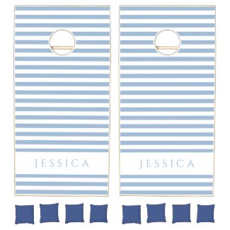 Powder Blue And White Striped Pattern Name