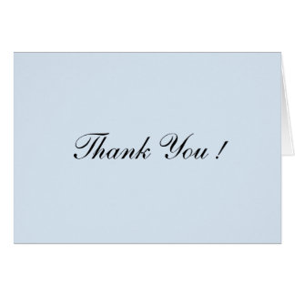 Powder Blue Blank Inside Thank You