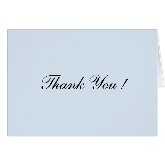 Powder Blue Blank Inside Thank You (Front Horizontal)