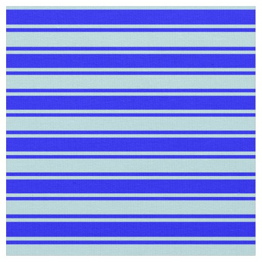 Powder Blue & Blue Colored Striped Pattern Fabric