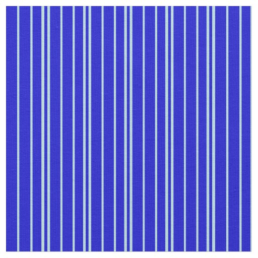 Powder Blue & Blue Stripes Pattern Fabric