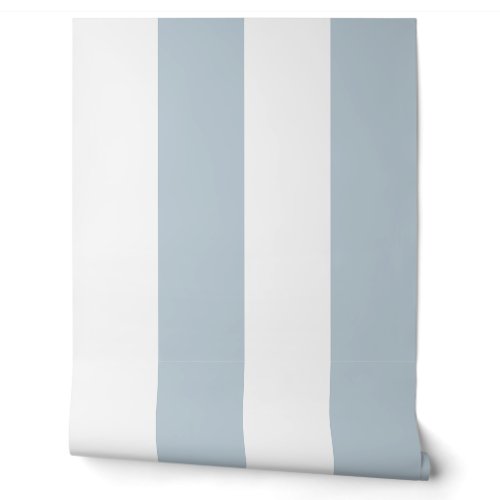 Powder Blue Bold Deckchair Cabana Stripe Wallpaper Powder Blue Bold Deckchair Cabana Stripe Wallpaper