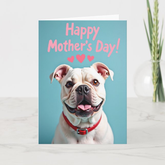 Powder Blue Bulldog Card (Front)