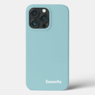 Powder Blue Colour Phone Case Samsung iPhone