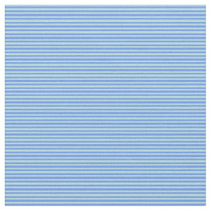 Powder Blue & Cornflower Blue Colored Lines Fabric