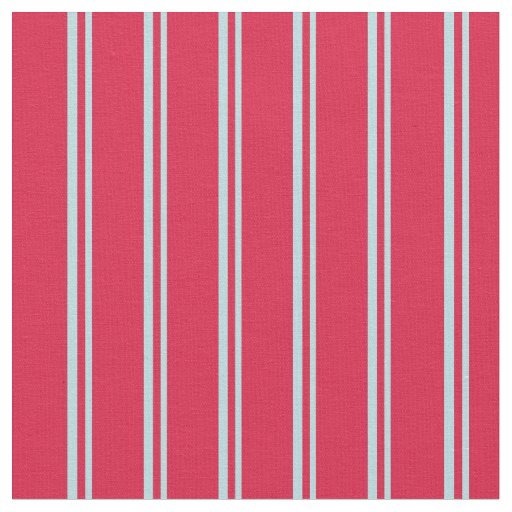 Powder Blue & Crimson Lined/Striped Pattern Fabric