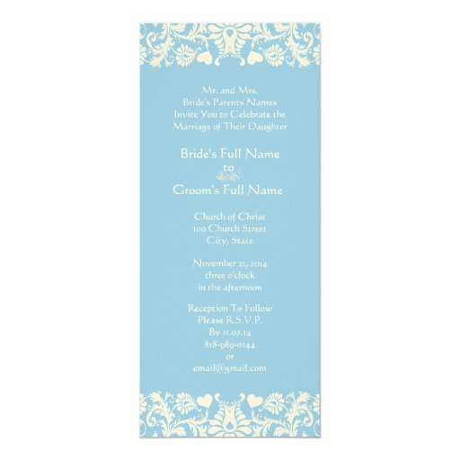 Powder Blue Wedding Invitations 3