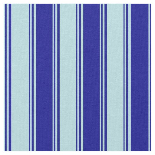 Powder Blue & Dark Blue Colored Stripes Fabric