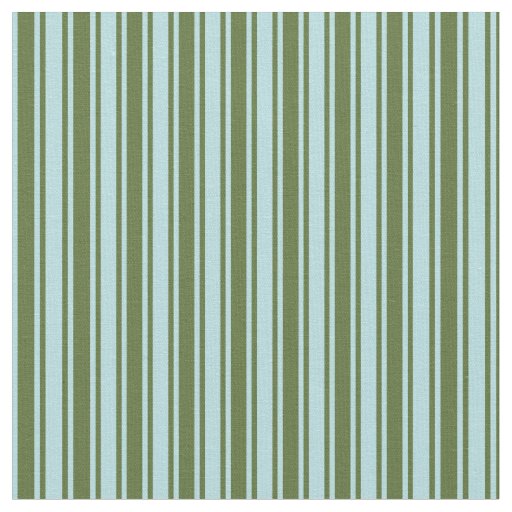 Powder Blue & Dark Olive Green Lines Fabric
