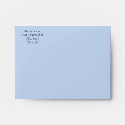 Powder Blue Envelope