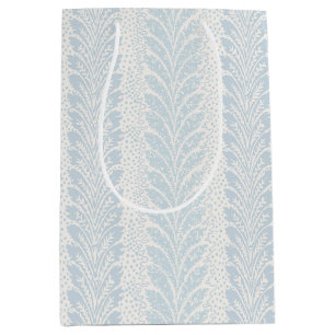 Powder Blue Feather Plume, Grandmillennial Medium Gift Bag