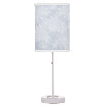 Powder Blue Floral Table Lamp