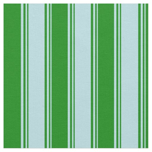 Powder Blue & Green Striped/Lined Pattern Fabric