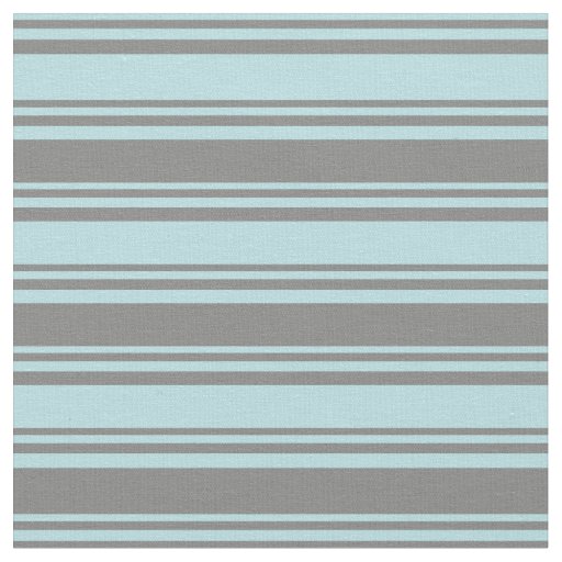 Powder Blue & Grey Colored Lined Pattern Fabric