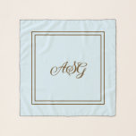 Powder blue Initial or name chiffon scarf<br><div class="desc">Add your initial or name to this chiffon scarf. The background color can be changed. Available in different sizes.</div>