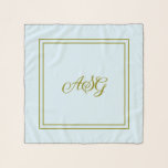 Powder blue Initial or name chiffon scarf<br><div class="desc">Add your initial or name to this chiffon scarf. The background color can be changed. Available in different sizes.</div>