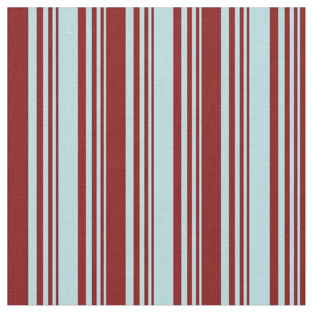 Powder Blue & Maroon Colored Pattern Fabric (Close Up)