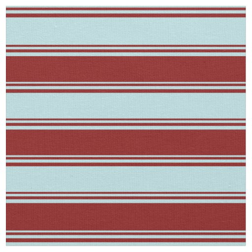 Powder Blue & Maroon Pattern of Stripes Fabric