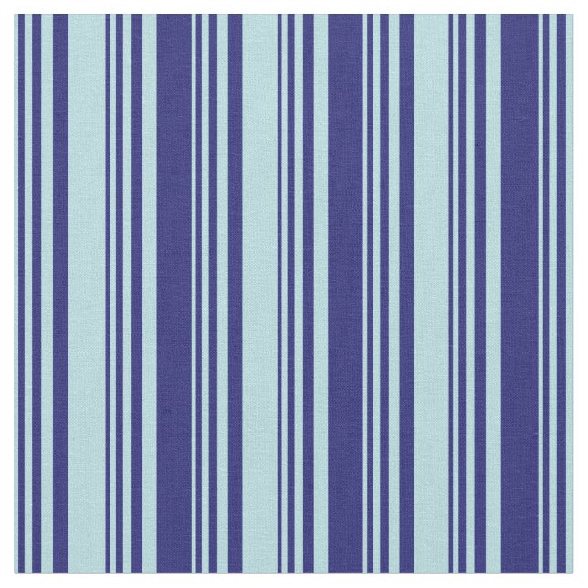 Powder Blue & Midnight Blue Colored Pattern Fabric (Close Up)
