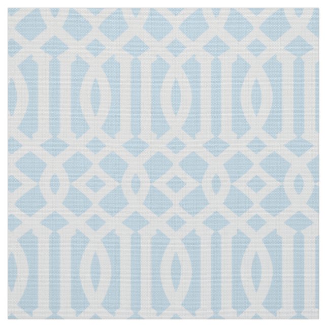 Powder Blue Moroccan Pattern | Fabric (Swatch)