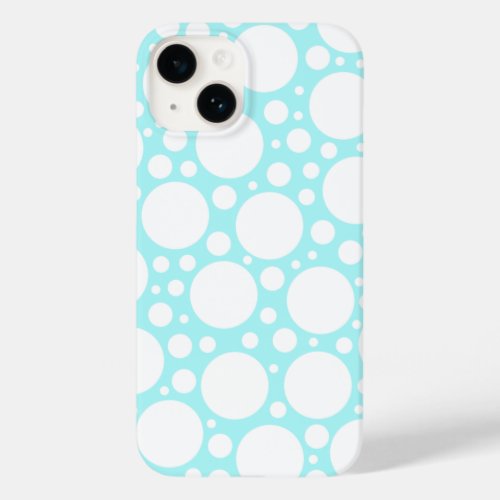 Powder Blue Polka Dot Case_Mate iPhone 14 Case