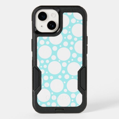 Powder Blue Polka Dot OtterBox iPhone 14 Case