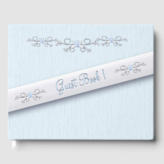 Powder Blue Simplicity Guest Book