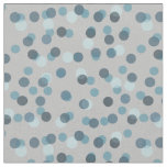 powder blue,  slate and hippie blue polka dots fabric