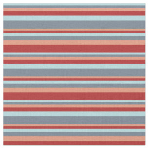 Powder Blue, Slate Gray, Dark Salmon, and Red Fabric
