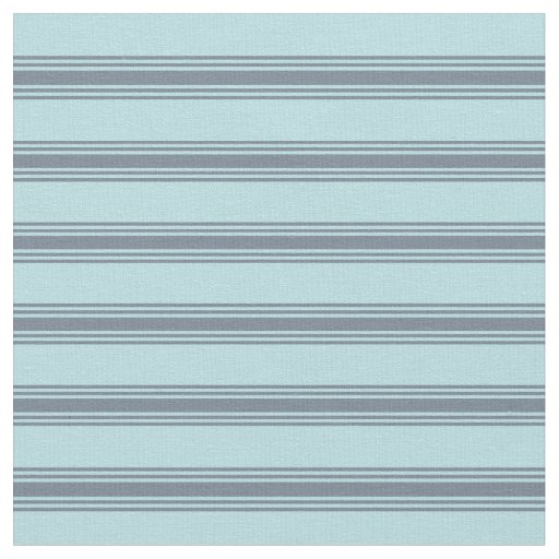 Powder Blue & Slate Gray Pattern of Stripes Fabric