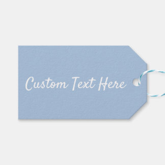Powder Blue Soft Pastel Solid Color Gift Tags