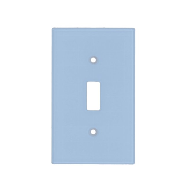 Powder Blue Soft Pastel Solid Color Light Switch Cover (Front)