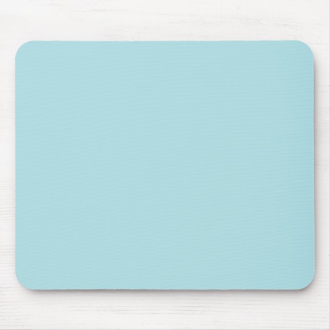 Powder Blue Solid Color Design (B0E0E6) Template Mouse Pad (Front)