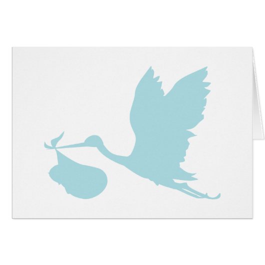 Powder Blue Stork Cards (Front Horizontal)
