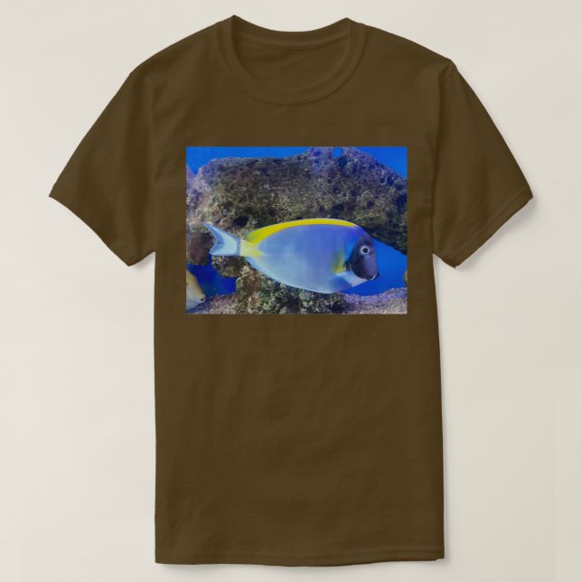 Powder Blue Tang Fish T-Shirt (Design Front)