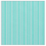 [ Thumbnail: Powder Blue & Turquoise Colored Stripes Fabric ]