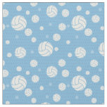 Powder Blue Volleyball Chevron Patterned Fabric
