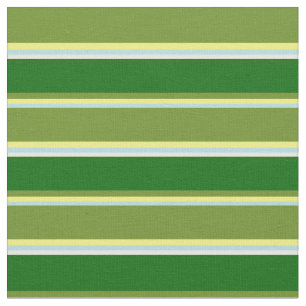 Powder Blue, Yellow, Green, Dark Green & White Fabric