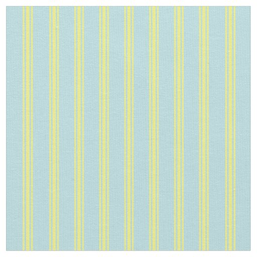 Powder Blue & Yellow Pattern Fabric