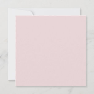 Powder Blush Pink Solid Color Card