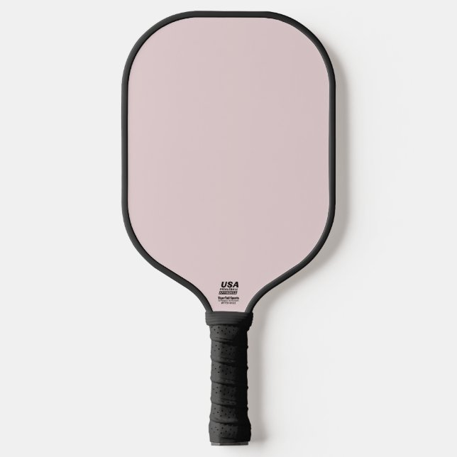Powder Blush Pink Solid Color Pickleball Paddle (Front)