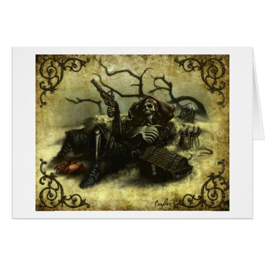 "Powder & Bones" (Blank Inner) Cards (Front Horizontal)