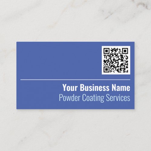 Powder Coating Services QR Code Business Card